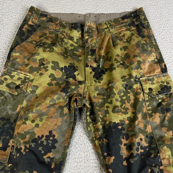 German DEU Scharrer German Army Pants Mens 34x29 Green Camo UGB LHBw 1004503 - Picture 3 of 11